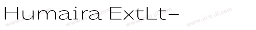 Humaira ExtLt字体转换